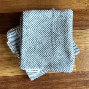 Chappywrap Gray Herringbone Pillow covers 24”